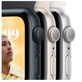 Смарт часы Apple Watch SE 2022, 44mm Midnight Aluminium Case with Midnight Sport Band (MNK03GK/A) фото #2