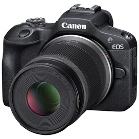 Беззеркальный фотоаппарат Canon EOS R100 + RF-S 18-45 + RF-S 55-210 (Black) фото #2