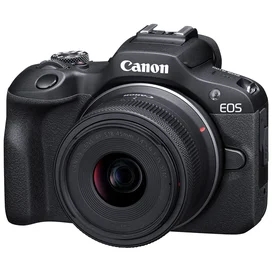 Беззеркальный фотоаппарат Canon EOS R100 + RF-S 18-45 + RF-S 55-210 (Black) фото #3