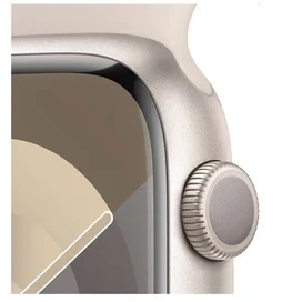 Смарт Часы Apple Watch Series 9, 45mm Starlight Aluminium Case with Starlight Sport Band - M/L (MR97 фото #2