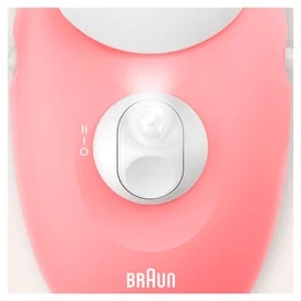 Эпилятор Braun Silk-épil 3 3-176, для сухой эпиляции, с подсветкой SmartLight, розовый фото #1