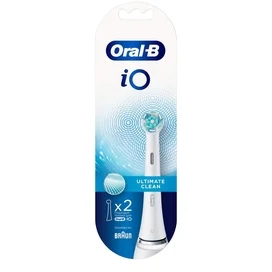 Насадки Oral-B iO Ultimate Clean White для электрической зубной щетки, 2 шт., для тщательного удаления налета фото #1