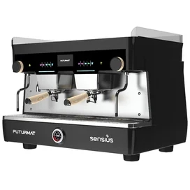 Профессиональная 2-х группная кофе машина Quality Espresso Futurmat Sensius 25 ELE черная фото #1