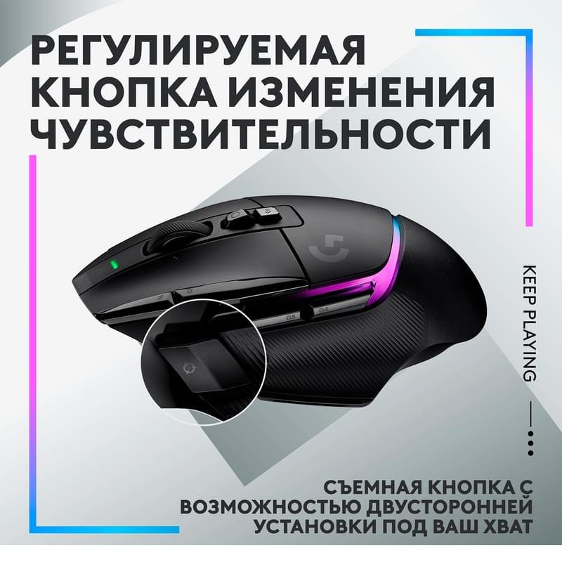Игровая мышь беспроводная Logitech G502 X PLUS, Black (910-006162) - фото #6