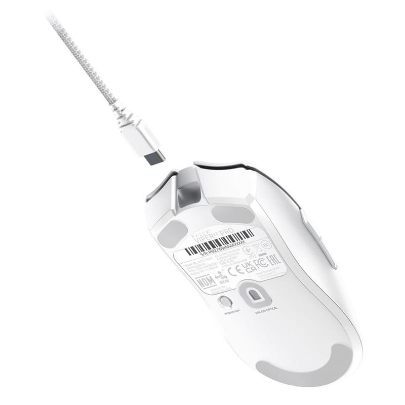 Мышка игровая беспроводная Razer Viper V2 Pro, White (RZ01-04390200-R3G1) - фото #4