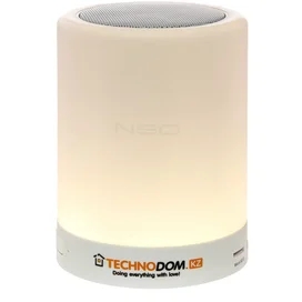 Колонка Bluetooth Neo с встроенной лампой, White (M12007) фото