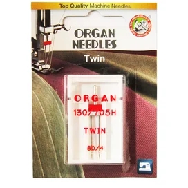 Игла двойная универсальная ORGAN TWIN 130/705H №80/4,0 (1 шт.) (Блистер) фото