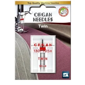 Игла двойная универсальная ORGAN TWIN 130/705H №90/4,0 (1 шт) (Блистер) фото