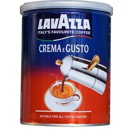 Lavazza "Crema e Gusto" ұнтақталған кофесі, темір/құты 250 г фото
