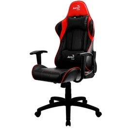 Игровое компьютерное кресло Aerocool AC100BR AIR, Black/Red (AC100 AIR BR) фото #1