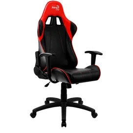 Игровое компьютерное кресло Aerocool AC100BR AIR, Black/Red (AC100 AIR BR) фото #2