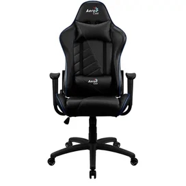 Игровое компьютерное кресло Aerocool AC110BB AIR, Black/Blue (AC110 AIR BB) фото