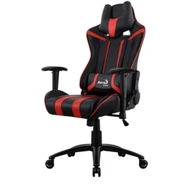 Игровое компьютерное кресло Aerocool AC120BR AIR, Black/Red (AC120 AIR-BR) фото #2