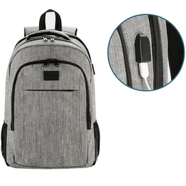 15.6" NEO NEB-035 Ноутбукқа арналған рюкзагі, Grey, полиэстер (NEB-035GY) фото #1