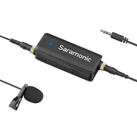 Микрофон петличный Saramonic LavMic с двухканальными микшером для фотоаппаратов и смартфонов фото