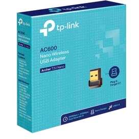 TP-Link AC600 Dual Band Сымсыз USB-адаптері, 433/200 Mbps, USB 2.0 (Archer T2U Nano) фото #1