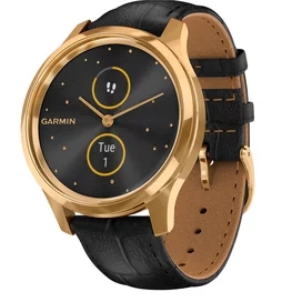 Garmin Smart Watch Vivomove Luxe Смарт сағаты Pure Gold Black (010-02241-22) фото