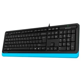 Клавиатура проводная USB A4tech Fstyler FK-10, Black/Blue фото #1