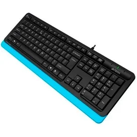 Клавиатура проводная USB A4tech Fstyler FK-10, Black/Blue фото #4