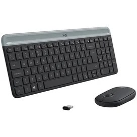Клавиатура + Мышка беспроводные USB Logitech MK470 Slim, Graphite фото #4