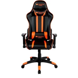 Игровое компьютерное кресло Canyon Gaming Fobos, Black/Orange (CND-SGCH3) фото
