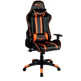 Игровое компьютерное кресло Canyon Gaming Fobos, Black/Orange (CND-SGCH3) фото #1