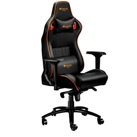 Игровое компьютерное кресло Canyon Gaming Corax, Black/Orange (CND-SGCH5) фото #1