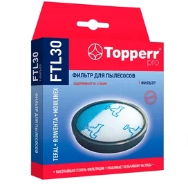 Topperr Tefal, Rowenta, Moulinex шаңсорғыштарына арналған жөкелі сүзгісі FTL-30 фото