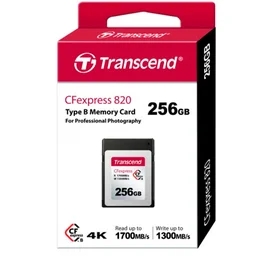 CFexpress 256GB Transcend Жады картасы, RW 1700/1300 MB/s, Type-B (TS256GCFE820) фото #1