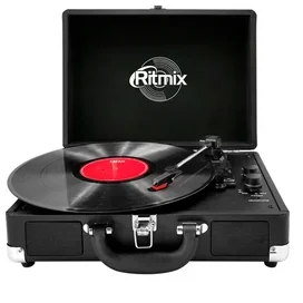 Виниловый проигрыватель Ritmix LP-120B черный AkC фото