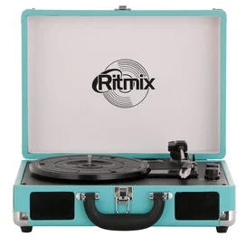 Виниловый проигрыватель Ritmix LP-160B голубой AkC фото