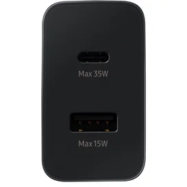Адаптер питания Samsung, 1*USB, 1*Type-C 35Вт Charger Duo, Черный (EP-TA220NBEGRU) фото #2