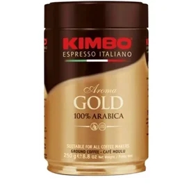 Кофе KIMBO Gold 100% Arabica, молотый, ж/б, 250 г, 0782 фото