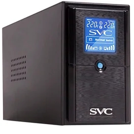 SVC ҮҚК, 500VA/300W, AVR:138-292В, 2 Shuko, Black (V-500-L-LCD) фото