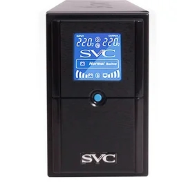 ИБП SVC, 500VA/300W, AVR:138-292В, 2 Shuko, Black (V-500-L-LCD) фото #1