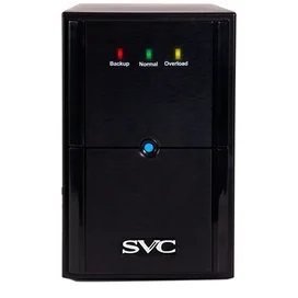 ИБП SVC, 2000VA/1200W, AVR:175-275В, 3 Schuko, Black (V-2000-L) фото #1