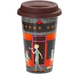 Керамическая кружка Delonghi DLSC-066 COFFEE SHOP фото