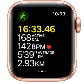 Смарт часы Apple Watch SE GPS, 40mm Gold Aluminium Case with Starlight Sport Band (MKQ03GK/A) фото #2