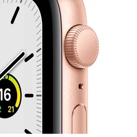 Смарт часы Apple Watch SE GPS, 44mm Gold Aluminium Case with Starlight Sport Band (MKQ53GK/A) фото #2