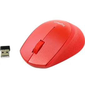 Сымсыз тінтуір USB Logitech M330 Silent, Red (910-004911) фото #3