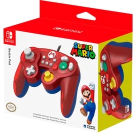 Геймпад беспроводной Hori Battle Pad Mario для Nintendo Switch (NSW-107U) фото #3