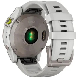 Смарт часы Garmin EPIX gen 2, Sapphire, Carrera White/Titanium with Silicone Band (010-02582-21) фото #4