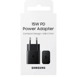 Samsung қуаттау адаптері, 1*Type-C 15Вт, Black (EP-T1510NBEGRU) фото #3