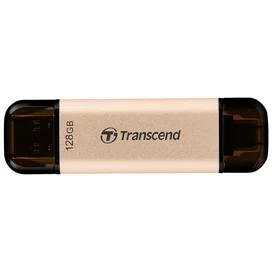 USB Флешкасы 128GB Transcend JetFlash 930C Type-A/Type-C 3.2 Gen 1 (3.1) Gold Металл (TS128GJF930C) фото