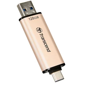 USB Флешка 128GB Transcend JetFlash 930C Type-A/Type-C 3.2 Gen 1 (3.1) Gold Металл (TS128GJF930C) фото #3