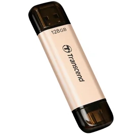 USB Флешкасы 128GB Transcend JetFlash 930C Type-A/Type-C 3.2 Gen 1 (3.1) Gold Металл (TS128GJF930C) фото #4