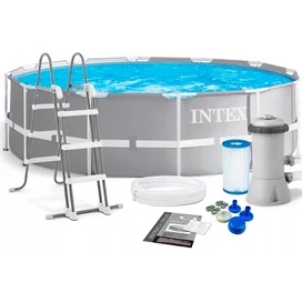 Каркасный бассейн INTEX, 366 х 99 см, 8592 л, с фильтр-насосом (26716NP) фото #1