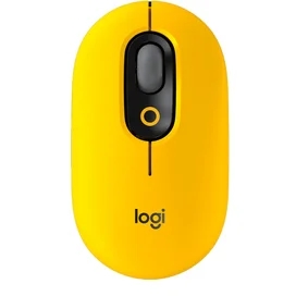Сымсыз тінтуір USB/BT Logitech POP Mouse, Yellow (910-006546) фото