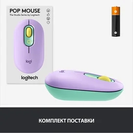 Сымсыз тінтуір USB/BT Logitech POP Mouse, Mint (910-006547) фото #4