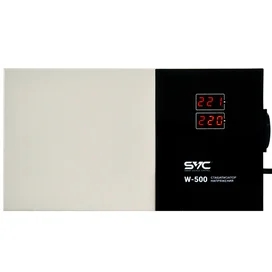 SVC тұрақтандырғышы W-500, 500VA/500Вт, AVR: 140-260В, 1Schuko, LED, 1.35 м (SVC-W-500) фото